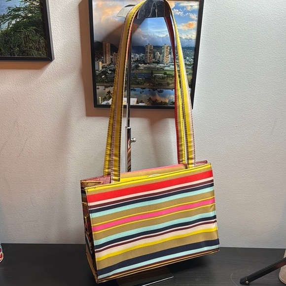 Striped Multicolor project Shoulder Bag **Rehab/Callouts** - Picture 1 of 10